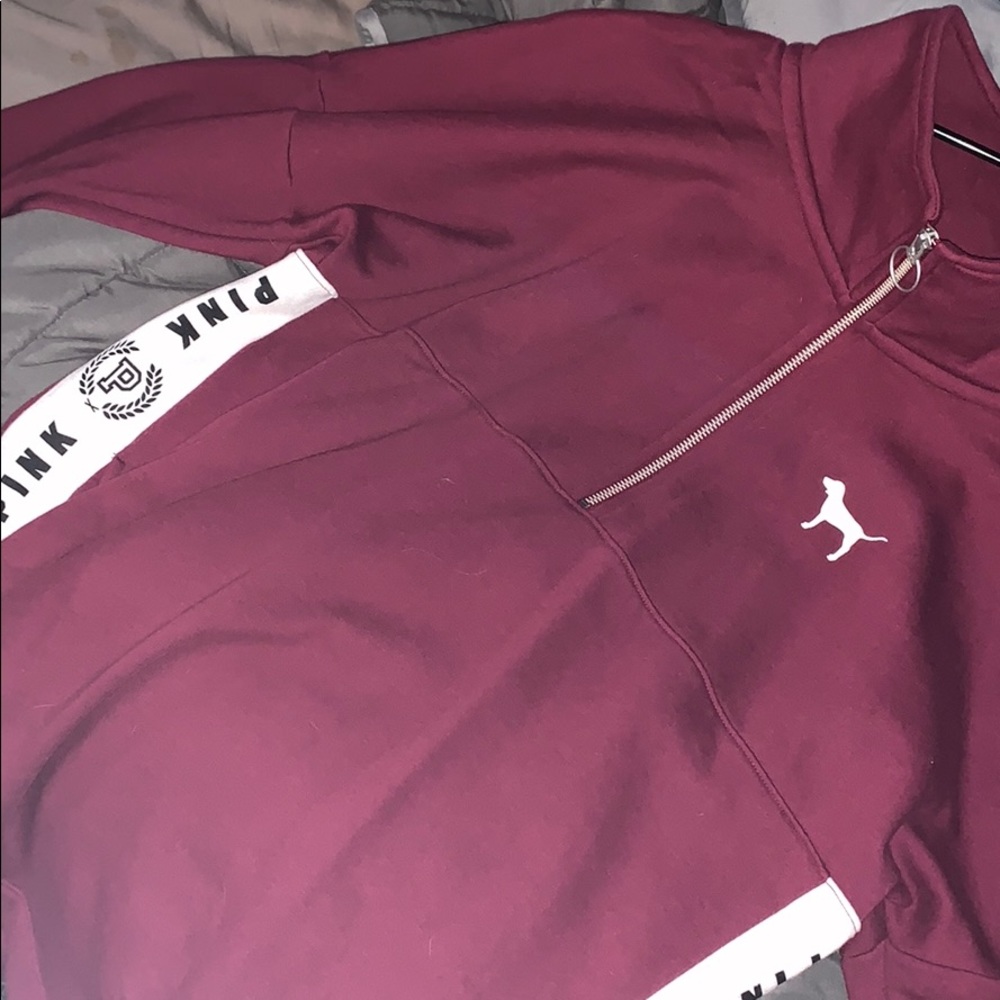 PINK half zip long sleeve